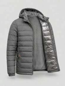 Thermal Jacket/Bobby Jacket, Padded And Lined, For Trekking, Snow, And Extreme Cold - 灰色 - 查看 1