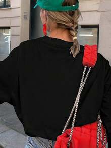 Women T-Shirts - 黑色 - 查看 3