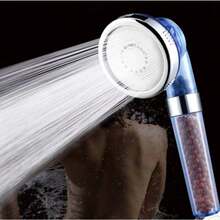 Iltered Shower Head For Hard Water , High Pressure 3-Mode Shower Heads Built-In Power Spray To Clean Corner, Tub & Pets, Water Softener Handheld Shower To Remove Chlorine & Fluoride(Blue) - Single Shower - View 4