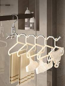 Foldable Outdoor Single-Tier Hanging Drying Rack – Space-Saving Door/Wall-Mounted Rack With Two Small Foldable Hangers; Suitable For Indoor Use And Balconies (Won't Damage Floor Tiles) - View 6