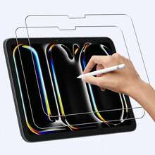 2-Pack Tempered Glass Screen Protector Compatible With Ipad 5/6/7/8/9 10.2/10.5 Inch, Air 1/2/3/4/5 10.9 Inch, 10th Gen, Pro 11 Inch 1/2/3, Pro 12.9 Inch, Clear Transparent, Waterproof, Anti-Fall, Anti-Scratch, Anti-Fingerprint, Full Coverage, Suitable For Birthday, Gift For Family And Friends - Clear - View 2