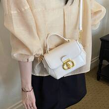 Summer New Fashion Shoulder Bag, Casual And  Bag 2026, Textured Niche Small Square Women's Bag - 棕色 - 查看 4