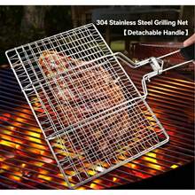 304 Stainless Steel Fish Grilling Basket – Commercial-Grade Multifunctional Fish Grilling Rack And Clamp – Heavy-Duty Grill Accessory - 64 - View 4