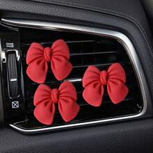 3/4/6 Pcs Pink Bow Car Interior Cute Car Interior Accessories Car Air Vent Decoration Clip Bow Car Air Vent Decoration Clip - A - View 20