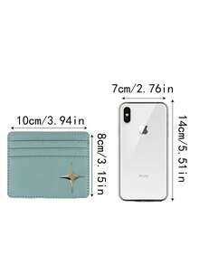 Porte-cartes avec patch étoile croisée, portefeuille à fermeture éclair pour cartes de crédit, portefeuille de mode haut de gamme, sac de rangement multi-fentes pour cartes, étui à cartes de mode pour femmes, également pratique pour les hommes pour ranger les cartes bancaires et les cartes d'identité, essentiel pour la rentrée scolaire et les voyages, cadeau unique pour la fête des enseignants, cadeau d'anniversaire, cadeau de vacances, cadeau de fête, cadeau de vacances, cadeau de mariage, cadeau de rentrée scolaire - Multicolore - Voir 10