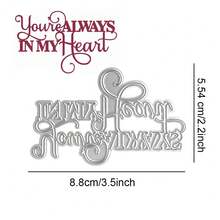 Christmas-Themed Blessing Art Words Metal Cutting Dies Suitable For Holiday Gift Decoration Cards, For Handmade Cards, Photo Albums, Scrapbook Decorations, Template Art Decoration - Metal Cutting Dies - View 30