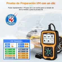 ANCEL AD410 Escáner OBD2 Automotriz, Lector de Códigos Check Engine, Borra Códigos de Error, Herramienta de Diagnóstico Multilingüe, Regalo Práctico para Conductores y Nuevo Propietario - AD410 - Ver 6