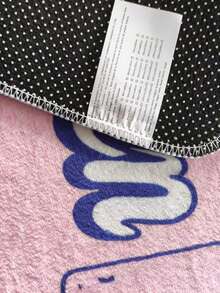 1 pieza, Alfombra de cocina de estilo Ins innovadora con cuadros rosa y blanco, alfombra de cocina de lujo nórdico con letras, alfombra de cocina, alfombra antideslizante larga para pies con estilo femenino, alfombra de pasillo de cocina con utensilios de cocina de dibujos animados - Material de franela suave, cómodo y resistente a las manchas, peso aprox. 850g/㎡ - Perfecta para decoración del hogar, alfombra de cocina, alfombra de cocina, alfombra de sala de estar, alfombra de dormitorio, alfombra de lado de la cama, alfombra de estudio, alfombra de comedor, alfombra de baño - Multicolor - Ver 8