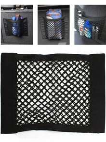 Large Capacity Universal Car Storage Bag | Mesh Storage Net | Self-Adhesive Trunk Organizer | Suitable For Storing Umbrellas, Water Bottles And Other Miscellaneous Items | Essential Travel Car Interior Storage Accessory | Easy To Install Storage Net - A - View 4