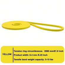 1pc 5-120lbs Resistance Band, Home Fitness Stretching Assistance Pull-Up Band, Boxing Agility Training Equipment, Yoga Pilates Accessory - B - View 17