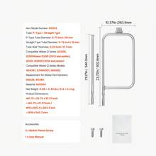 Grill Burner Tube For Weber Q3200, Q300 (2013 & Earlier), Q320, Q3000 (2014 & Newer), 23.75 Inch 304 Stainless Steel Tube Burner For Weber 404341, 57060001, 586002, Replacement Part 60036, 80385 - 23.75 Inches - View 11