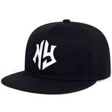 Men Letter Embroidered Hip Hop Cap For Daily Life and Outdoor - Black - View 7