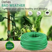 100 Feet Green Soft Twist Garden Tie For Supporting Climbing Plants, Tomatoes And Vegetables, Flexible Plant Binding Tape With 2.5mm Diameter - 100feet - View 6