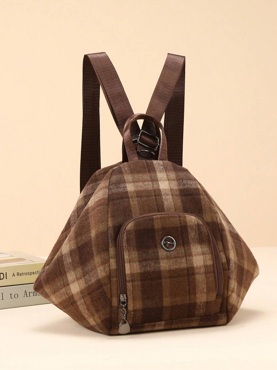 Nueva mochila de cuna de moda de gran capacidad de unicolor, bolsa de almacenamiento multifuncional para viajes, bolsa de mamá, bolsa de hombro, - Multicolor - Ver 1