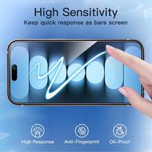 3pcs 28° Privacy Anti-Peeping Tempered Glass Screen Protector Compatible With IPhone 17 Pro Max/17 Air/16 Pro Max/16 Plus/15 Pro Max/15 Plus/14 Pro Max/14 Plus/13 Pro Max/13/12 Pro Max/12/11 Pro Max/11/XS Max/XR/XS/X/8 Plus/8/7 Plus/7 Series Full Screen - Black - View 4