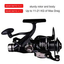PRO BEROS Proberos 3000-6000 Double Brake Design Fishing Reel Super Strong Carp Fishing Feeder Spinning Reel Spinning Wheel Fishing Wheel - Black - View 7