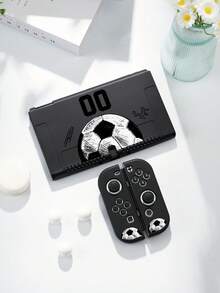 1 peça Capa Protetora com Padrão de Impressão da de Futebol, Compatível com Novo Switch 2.ª Geração (2025), Switch NS/Switch OLED, Adequada para Acessórios da Consola de Jogos Switch 2, Conjunto Completo, Bolsa de Arrumação, Capa Protetora Switch, Presente Romântico para Jogadores de Switch - Multicolorido - Ver 13