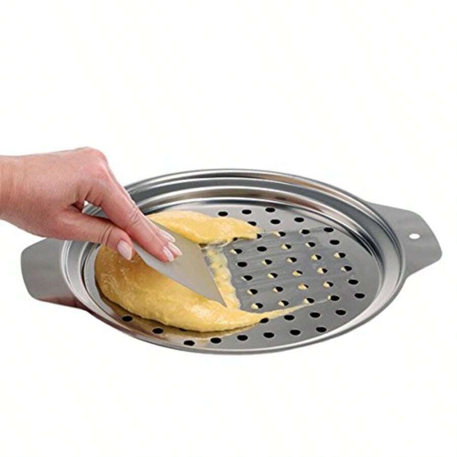 Linlin Stationery Store Stainless Steel Spaetzle Maker Lid With Scraper Traditional German Egg Noodle Maker Pan Pot Spaghetti Strainer - View 1