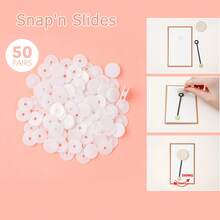 50對 Snap'n Slides 滑動卡片旋轉擺臂卡片製作配件；手工藝用品 - A - 查看 2