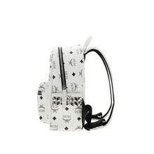 Mcm Stark Series Vintage Printed Men's Backpack With Dual Shoulder Straps MMKEAVE16WT001 - 白色MMKEAVE16WT001 - 查看 3