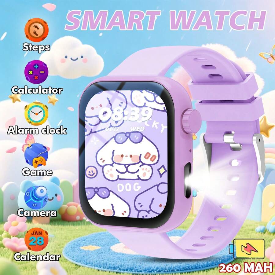 Brand New 2026 Model 1.83 Inch Large Screen Smart Watch For Kids And Teens, Supports Calls, Message Notifications, Sports Modes, Weather Forecast, Customizable Widgets, Essential Accessory For Children's Daily Life - View 1