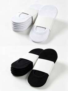 20/10/5/1 Pair Men's Invisible Socks - Casual Thin Boat Socks, Men's Socks, Women's Socks, Black Socks, White Socks, Flat Comfortable, Suitable For Daily Wear, Vacation, Outdoor Activities And Business Occasions - Office Casual Wear Shoes, Suitable For Summer, Short Socks, Men's Short Socks, Gift For Men, Father's Day Gift, Men's Gift - Multicolor - View 1