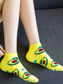 5 Pairs/10 Pairs Men's Fashionable Fruit Pattern Socks - Multicolor - View 5