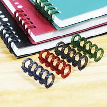 5-Hole Binding Rings Loose-Leaf Binder Rings Snap-Lock Multi-Hole Punch Loose-Leaf Paper Plastic Clips - A - View 1