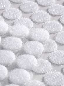 200/400/1000Pcs (100/200/500 Pairs) 0.59inch Diameter Hook And Loop Fastener Self Adhesive Round Circle Sticky Sticker Dots For Arts And Crafts School Classroom Home And Office Use, White - White - View 2