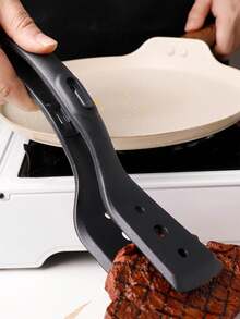 1pc 2-In-1 Silicone Spatula Tongs, Heat-Resistant Non-Stick Food Tongs For Frying Pan, Home Use For Flipping Fish And Steak, Outdoor BBQ Multi-Function Food Tongs, Multi-Function BBQ Meat Tool Suitable For Steak, Fish, Pancakes, Kitchen Baking And Outdoor BBQ Accessories, Outdoor Kitchen Gadget - Barbecue Tongs - View 5