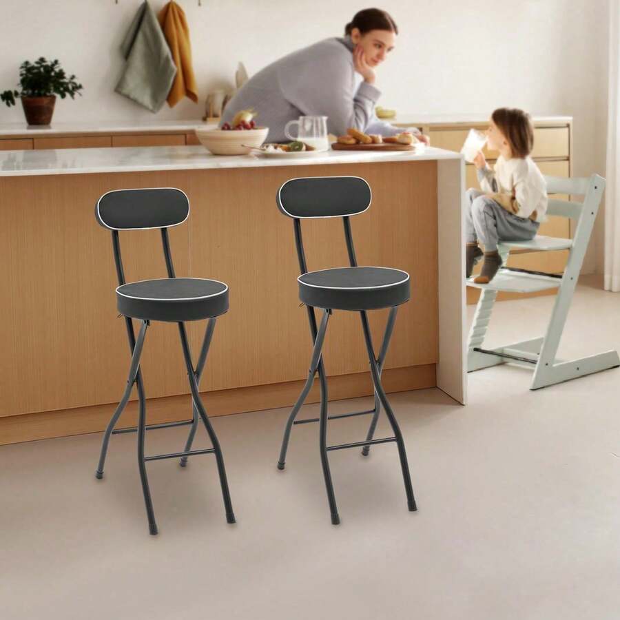 Taburetes de Barra - Negro - Ver 1