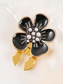 1/2 piezas Clip de cubierta de botón para camisa, decoración de gemelos sin costura, clip de flor de metal DIY para cuello de camisa, traje y vestido, accesorio de moda, regalo - A - Ver 14