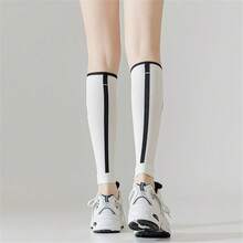 3 Pairs Random Compression Leg Sleeves For Women, Spring/Autumn Marathon Calf Knee Guards, Professional Running Sports Pressure Long Leg Warmers - Multicolor - View 3