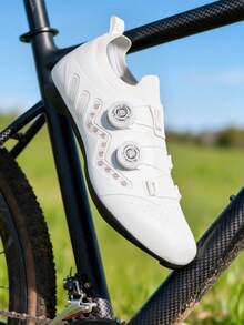 Universal Road MTB Dual Outsole Cycling Lock Shoes Race & Off Road All In One Footwear - White - View 4