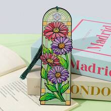 Exquisitely Painted Floral Acrylic Bookmarks, Vintage Arched Window Designs Themed With Daisies, Lilies And Roses For Clipping Reading Pages, Artistic Reading Gifts Ideal For Female Book Lovers And Teachers - One Size Fits All - View 16