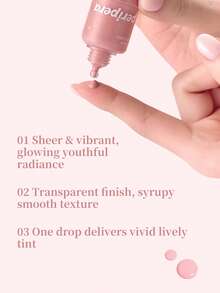 PERIPERA Syrupy Tok Cheek #09 Pale Peach 1瓶 9g，奶白色清透水光多功能液體腮紅，不卡粉，適合冷色調與輕暖色調膚色，春季極簡裸妝 - 009 含奶蜜桃(粉紅薯) - 查看 2