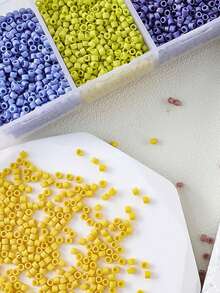 Japan DB 10g 11/0 Delica Beads, Frosted Color Glass Seed Bead, Multicolor DIY Beads For Jewelry Making - Frosted - View 2