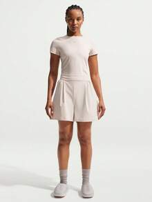 Nike Women's AS W NK DF 24.7 PS SHORT Woven Shorts IB9185-104 - Beige - View 6
