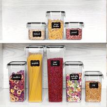 24 Pack Airtight Food Storage Containers With Lids For Kitchen Pantry Organization And Storage, Plastic Canister Set For Cereal, Pasta, Flour & Sugar, Labels & Marker - View 10