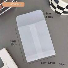 Fundas de velum translúcido para tarjetas, bolsas de protección para archivos y fotos, sobres impermeables, portatarjetas transparentes, fundas protectoras para fotocards - Esmerilado transparente - Ver 15