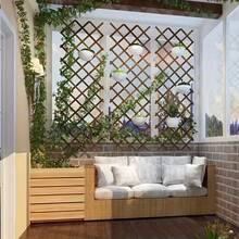 2 Pack Expandable Wooden Plant Trellis, Adjustable Garden Lattice Fence - View 4