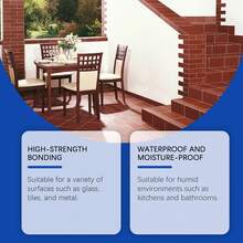 Glass Glue Waterproof Repair Adhesive Grout Sealant Multi-Purpose Transparent White Glass Glue - A - View 4