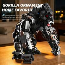 1414pcs Heavy Industrial Giant Gorilla Mecha Building Blocks Set, Static Monster Robot Brick Model, Advanced Collector Display Assembly Kit For Adults, Ideal Gift For Building Block Enthusiasts - Multicolor - View 8