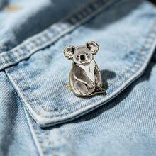 Koala Enamel Pin Fashion Decorative Badge Ornaments Lapel Bag Badges Gifts - Multicolor - View 1