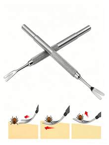 1/3/4pcs Stainless Steel Flea Removal Tool And Grooming Kit; A Flea-Removal Comb Designed For Catching Fleas And General Grooming. Convenient And Practical, It Is Ideal For Daily Home Grooming And The Top Choice For Pet Hygiene. - Multicolor - View 8