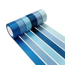 6 Rolls 25mm/10 Yards Full Color Holiday Party Decorative Satin Ribbon, Create Fresh Style + Rose Satin Shiny High Density Fabric, Suitable For Fresh Scene Decoration + Floral Arrangement + Handicraft + Gift Packaging Decoration - View 16