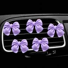 3/4/6 Pcs Pink Bow Car Interior Cute Car Interior Accessories Car Air Vent Decoration Clip Bow Car Air Vent Decoration Clip - A - View 25