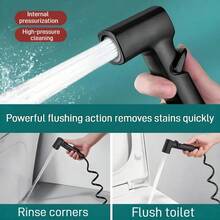 Tatukiko Handheld Portable Bidet Sprayer, Bathroom Spray Head For Toilet, Adjustable Water Pressure, ABS Material Head, Lightweight Design, Suitable For Women's Care And Pet Washing - Spray Gun - View 2