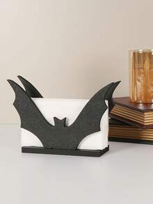 1pc Gothic Bat Napkin Holder - Artistic Table Napkin Organizer, Perfect For Restaurant And Kitchen Decor, Ideal For Halloween, Christmas, Thanksgiving And Valentine's Day, Suitable For Restaurant, Cafe And Hotel Decoration Room Decor Home Decor Halloween Decor - Tissue Holder - View 12