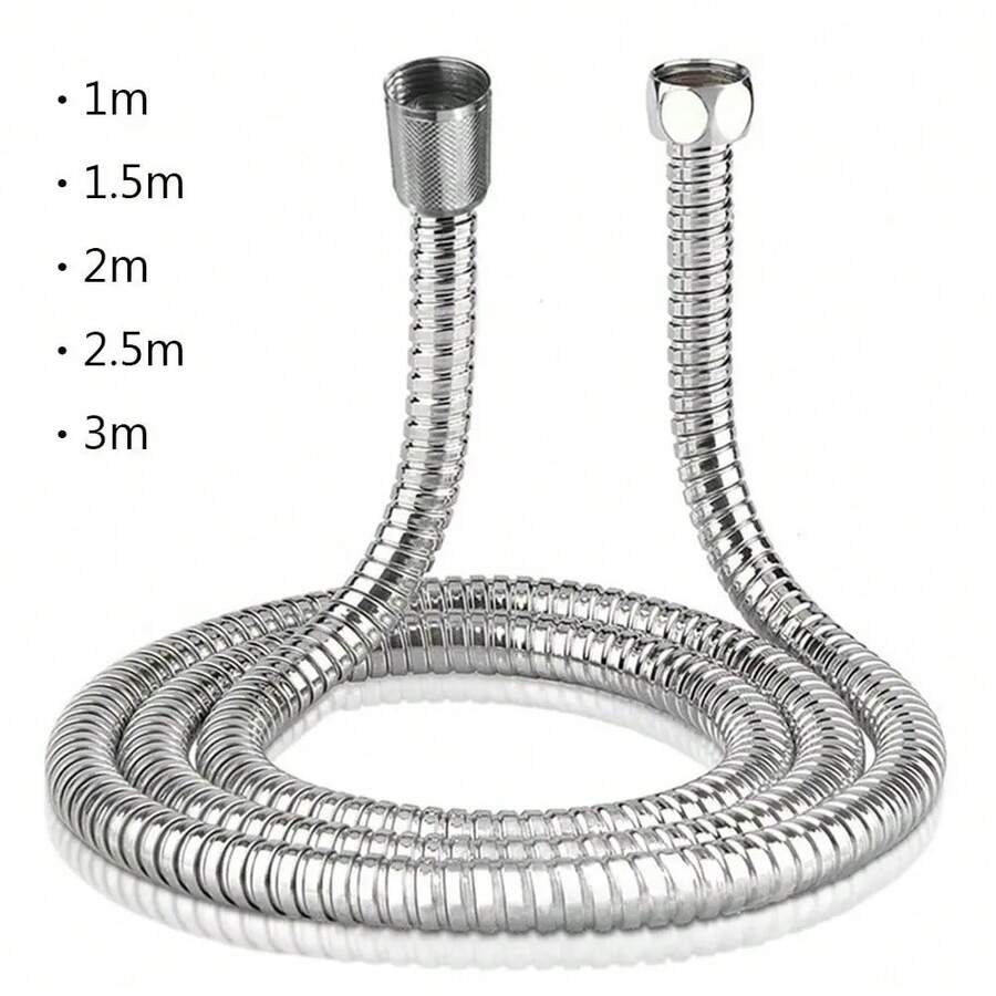 Selang Mandi Fleksibel dari Baja Tahan Karat, Selang Kamar Mandi 1-3m, Aksesoris Kamar Mandi - C - View 1